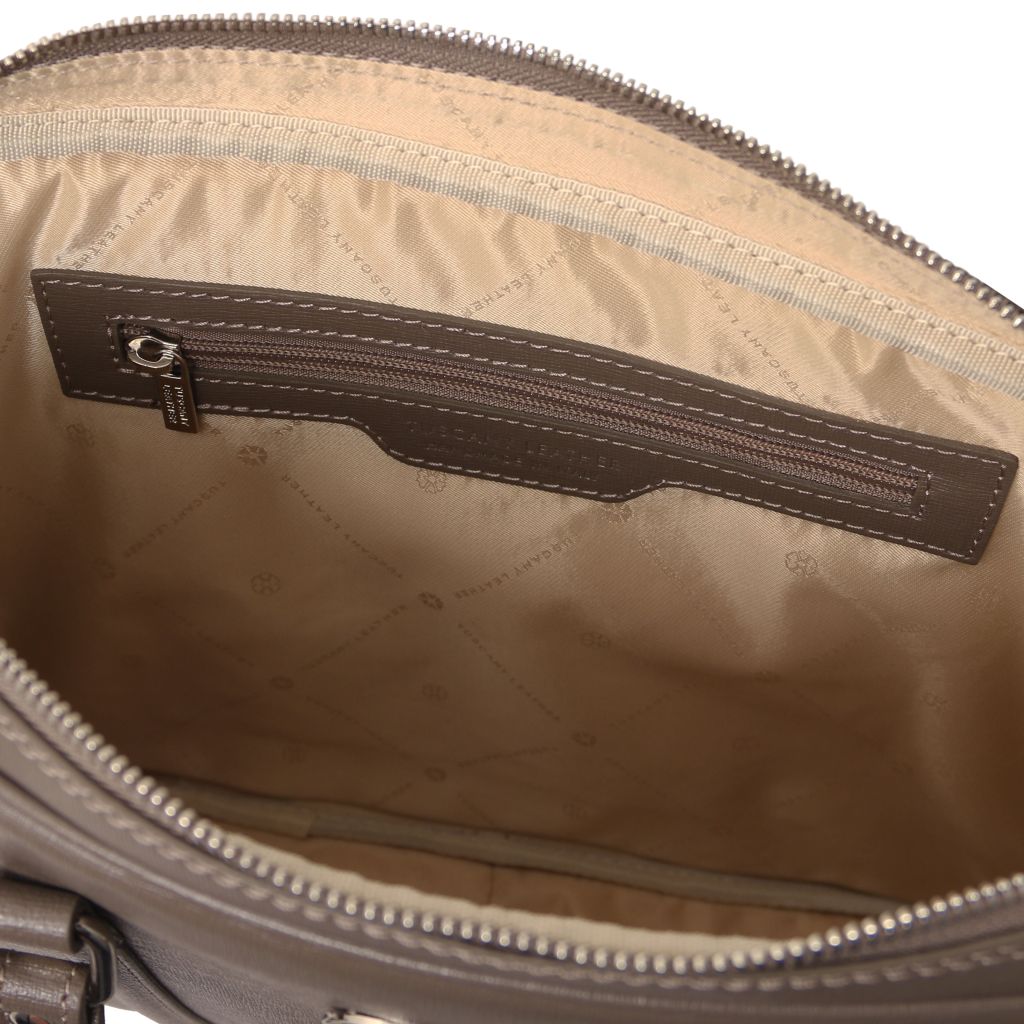 prato-exclusive-saffiano-leather-laptop-case-tl142453 - Tumma taupe - kuva 4