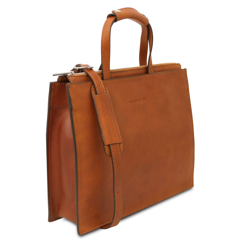 palermo-leather-briefcase-3-compartments-for-women-tl142452 - Luonnonväri - kuva 2