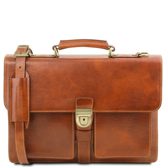 assisi-leather-briefcase-3-compartments-tl141825 - Hunaja