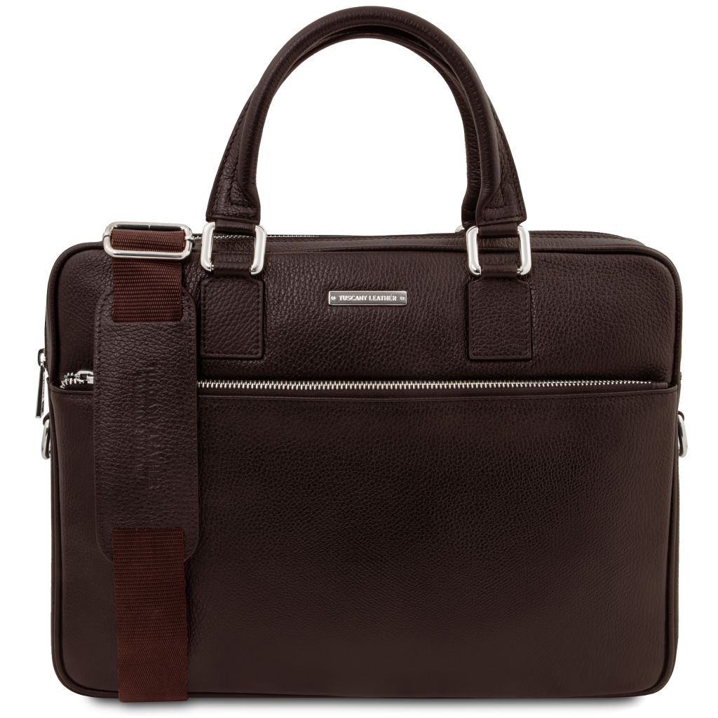 ferrara-leather-laptop-briefcase-tl142548 - Tummanruskea