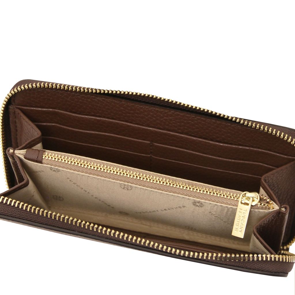 financier-exclusive-zip-around-leather-wallet-tl142485 - Kahvi - kuva 5