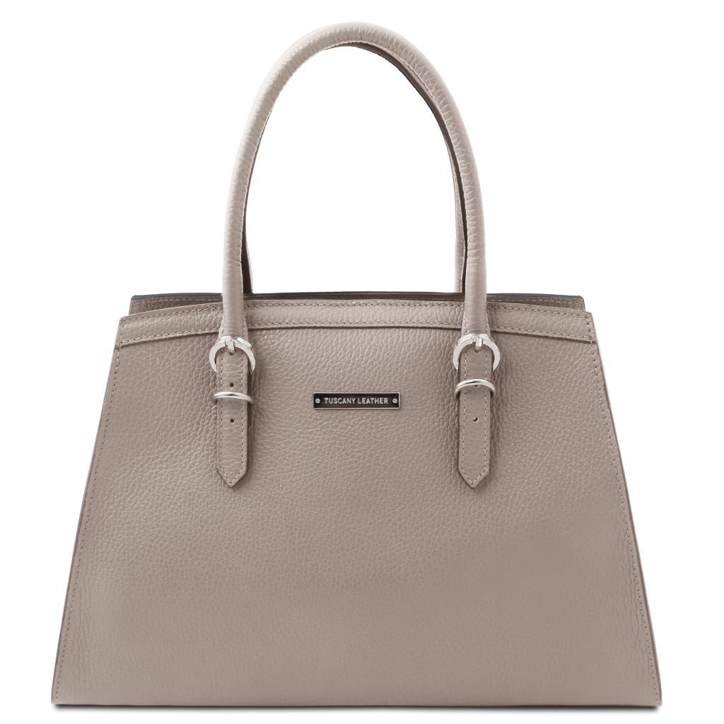 tl-bag-leather-handbag-tl142147 - Light grey