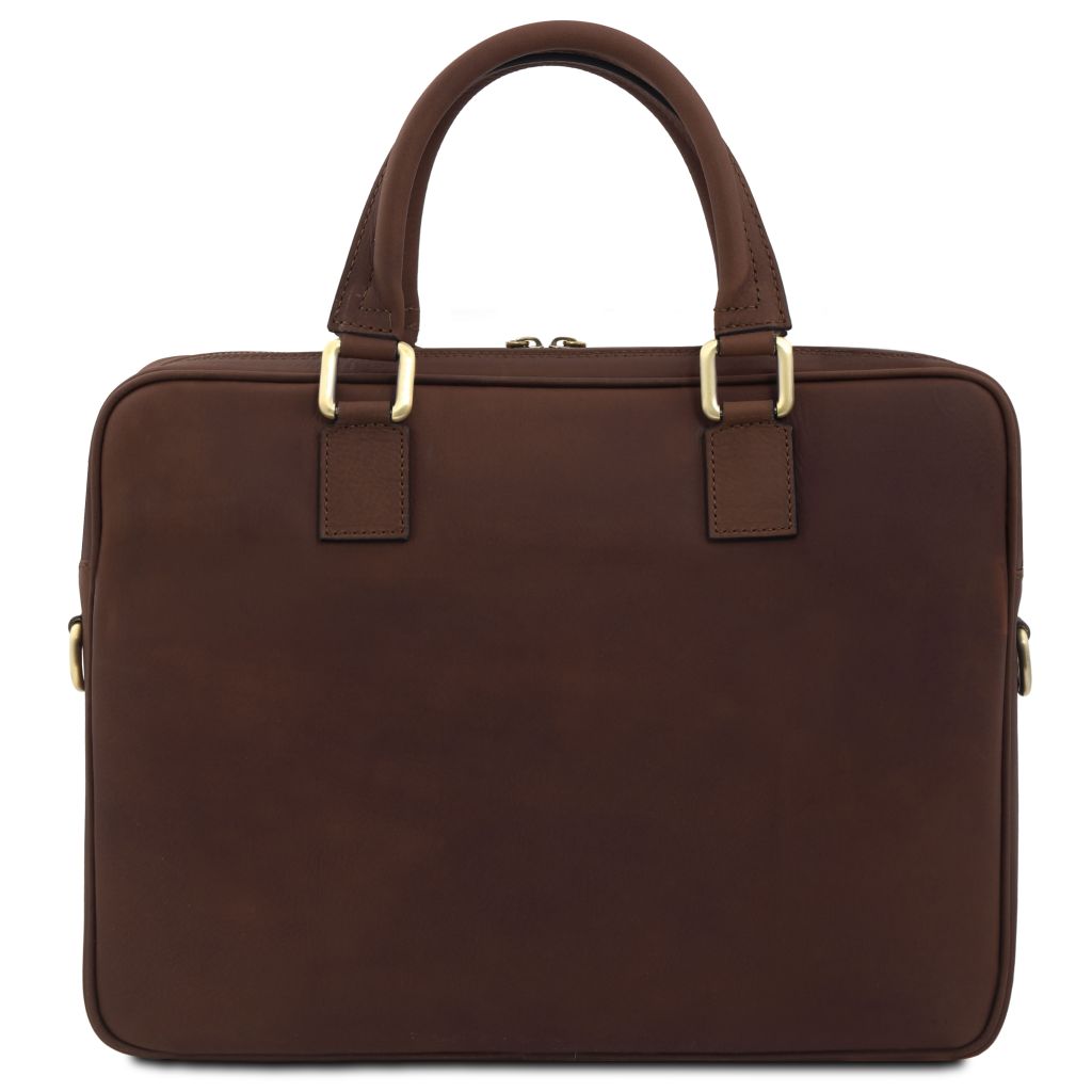 ferrara-leather-laptop-briefcase-tl142620 - Tummanruskea - kuva 3