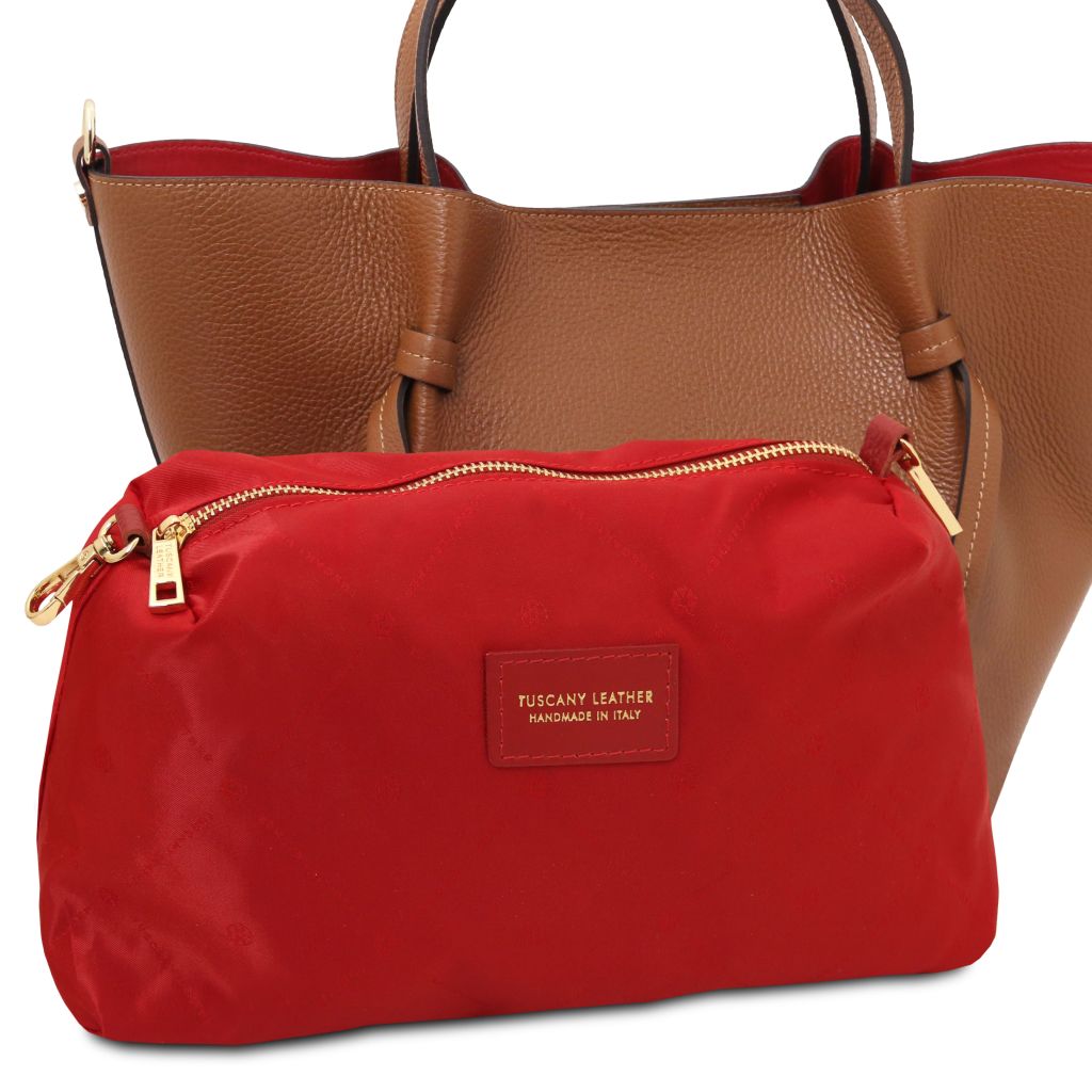 legame-leather-shopping-bag-large-size-tl142481 - Konjakki - kuva 6