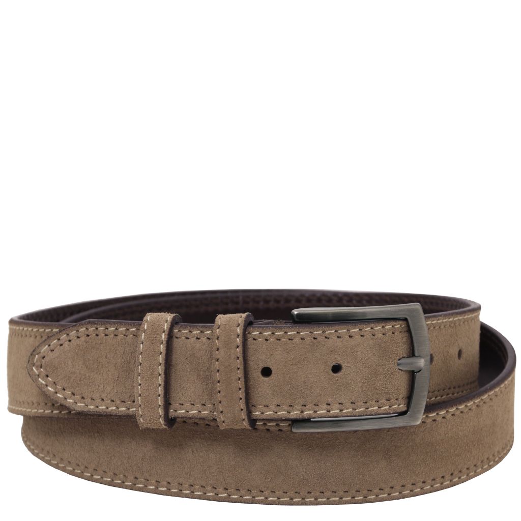 casual-suede-leather-belt-35mm-tl142537 - Taupe