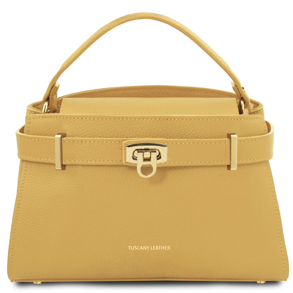 maisy-leather-tote-tl142455 - Pastellinkeltainen
