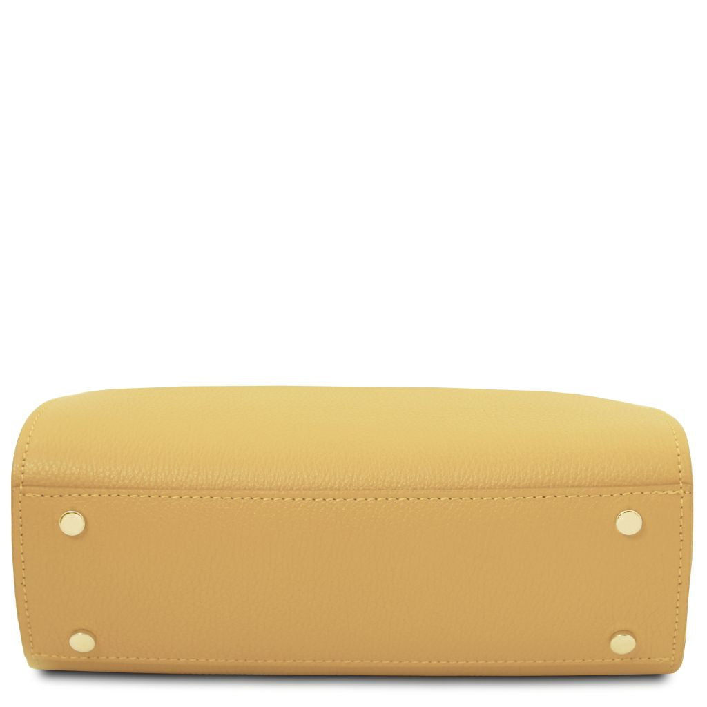 maisy-leather-tote-tl142455 - Pastellinkeltainen - kuva 4