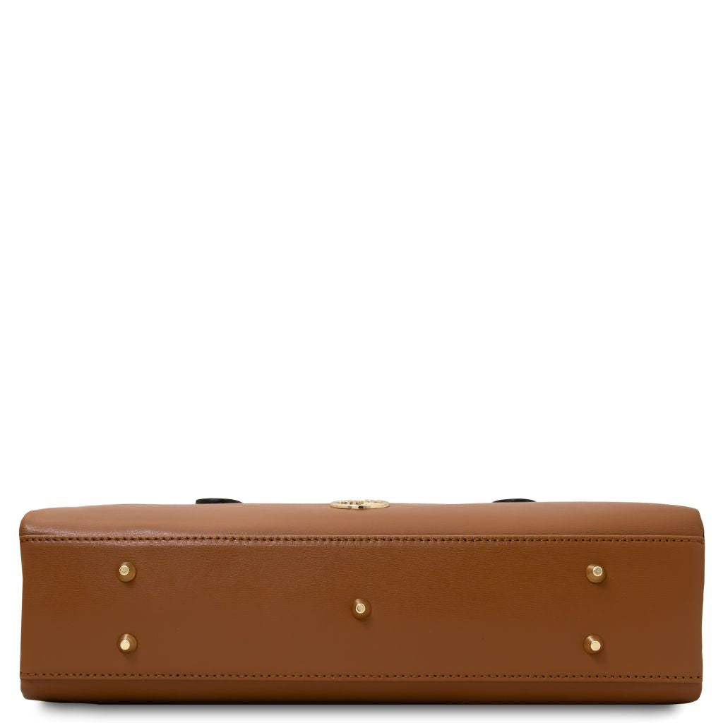 eclaire-leather-shoulder-bag-tl142581 - Konjakki - kuva 4