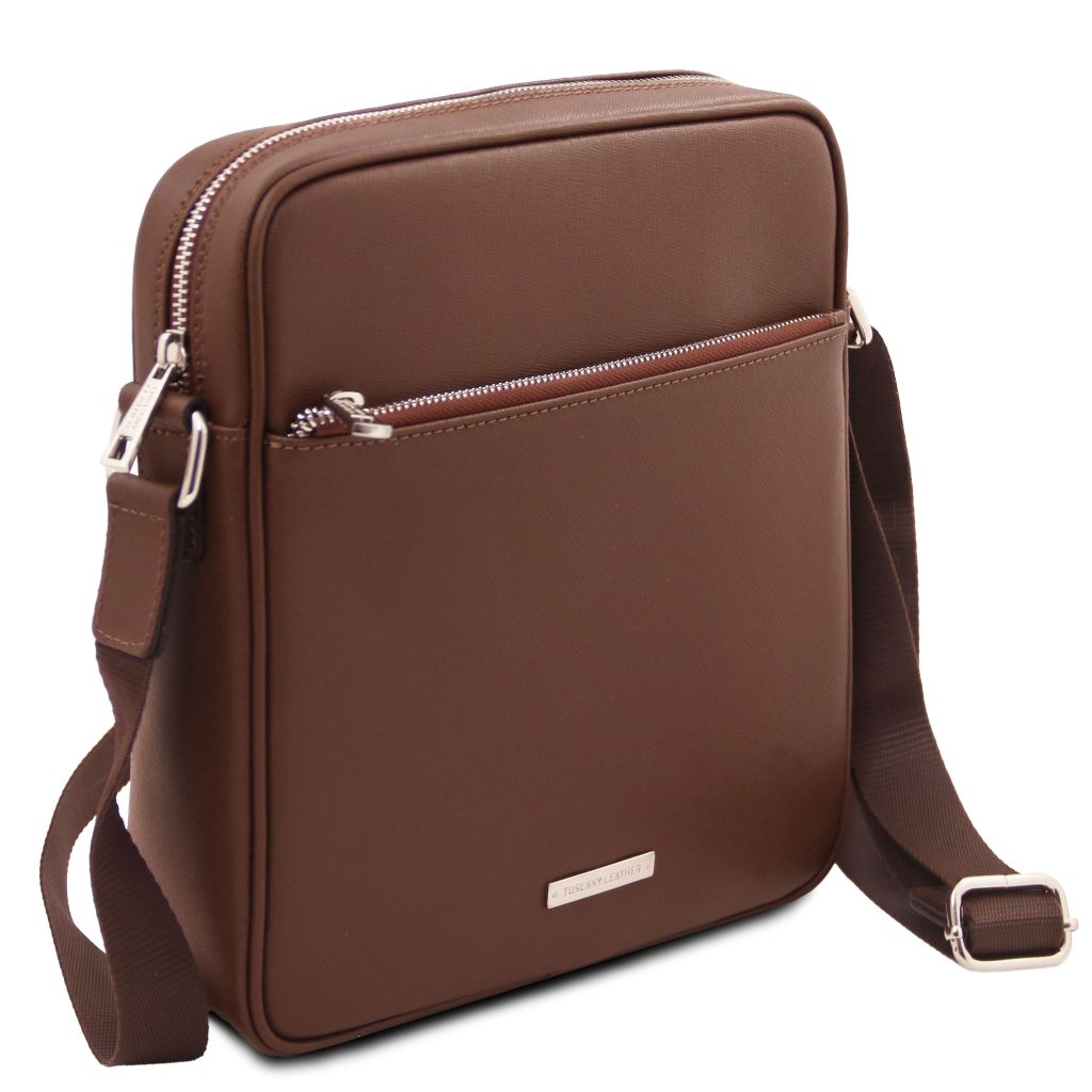 luke-saffiano-leather-crossbody-bag-for-men-tl142550 - Kahvi - kuva 2