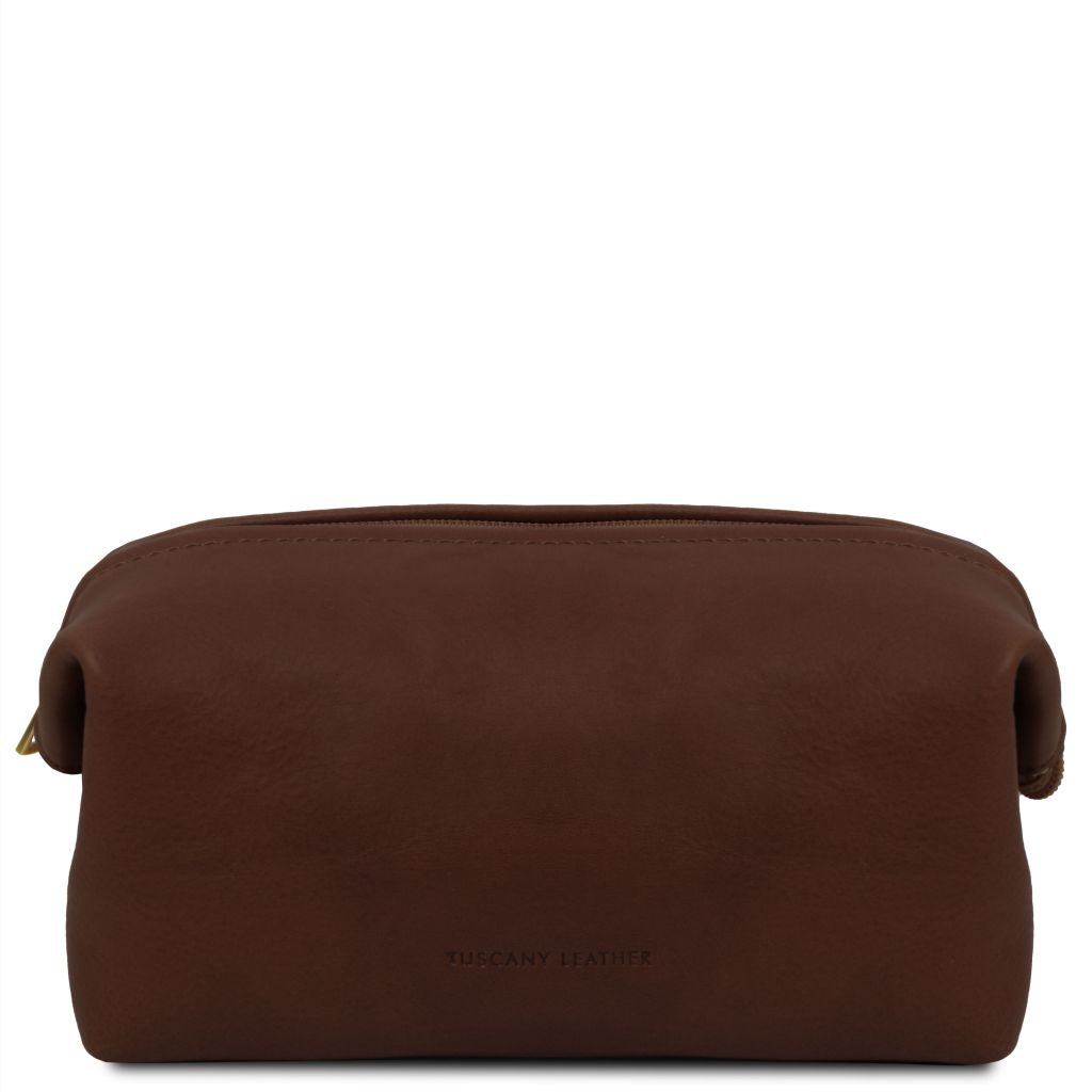 smarty-leather-toiletry-bag-small-size-tl141220 - Tummanruskea
