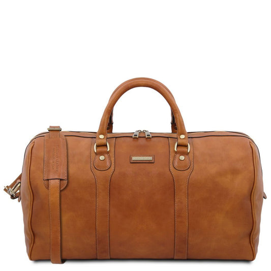 oslo-leather-travel-duffle-bag-weekender-bag-tl141913 - Luonnonväri