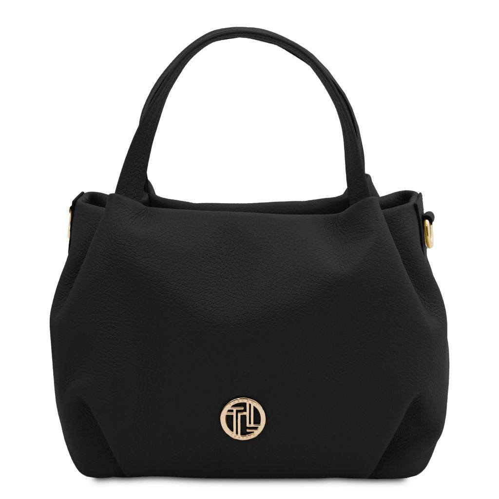nora-soft-leather-handbag-tl142372 - Musta