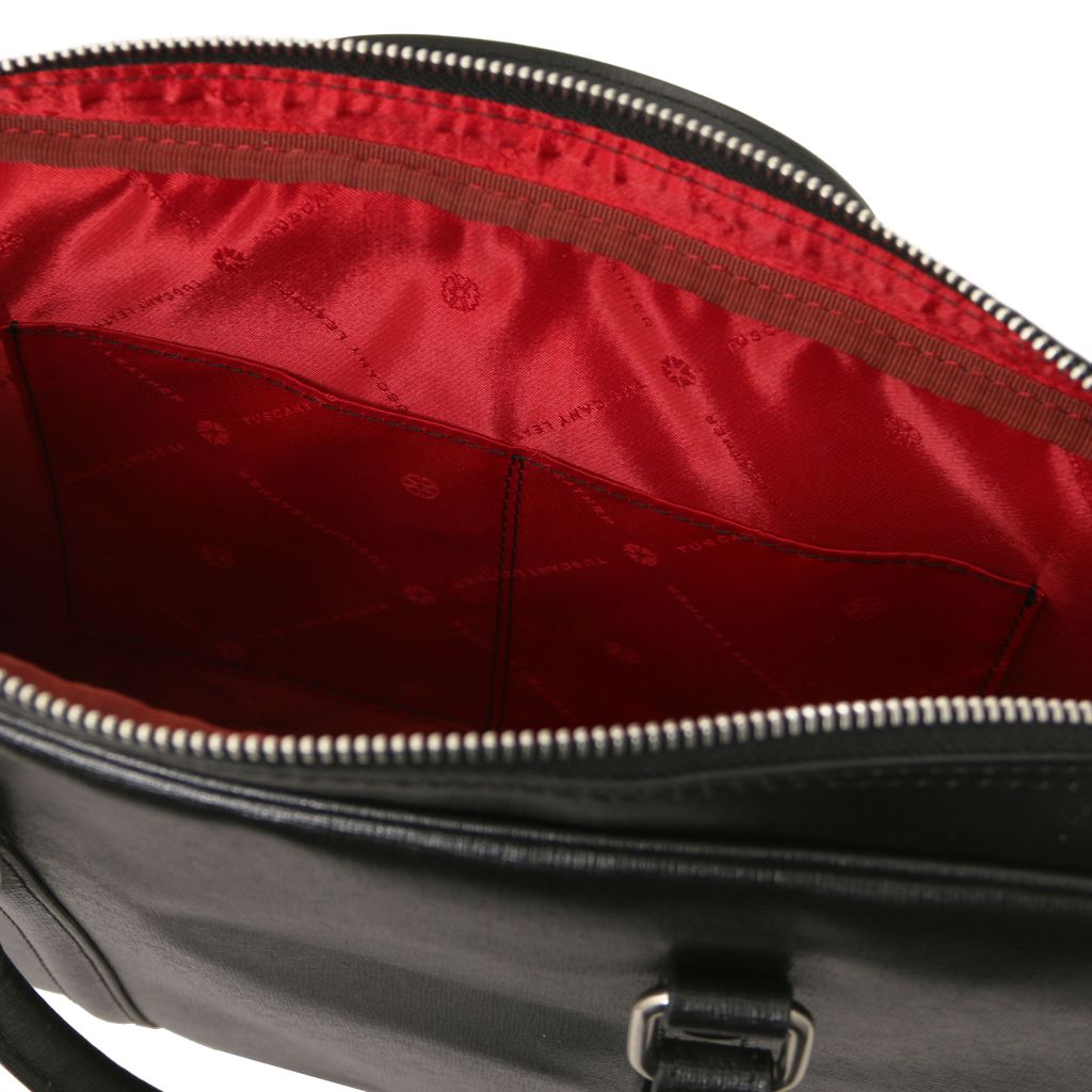prato-exclusive-saffiano-leather-laptop-case-tl142453 - Musta - kuva 5