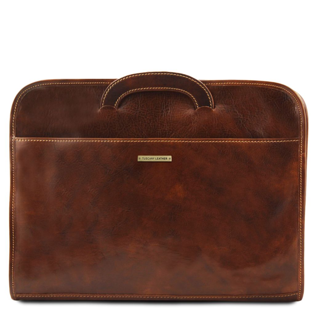 sorrento-document-leather-briefcase-tl141022 - Ruskea - kuva 2