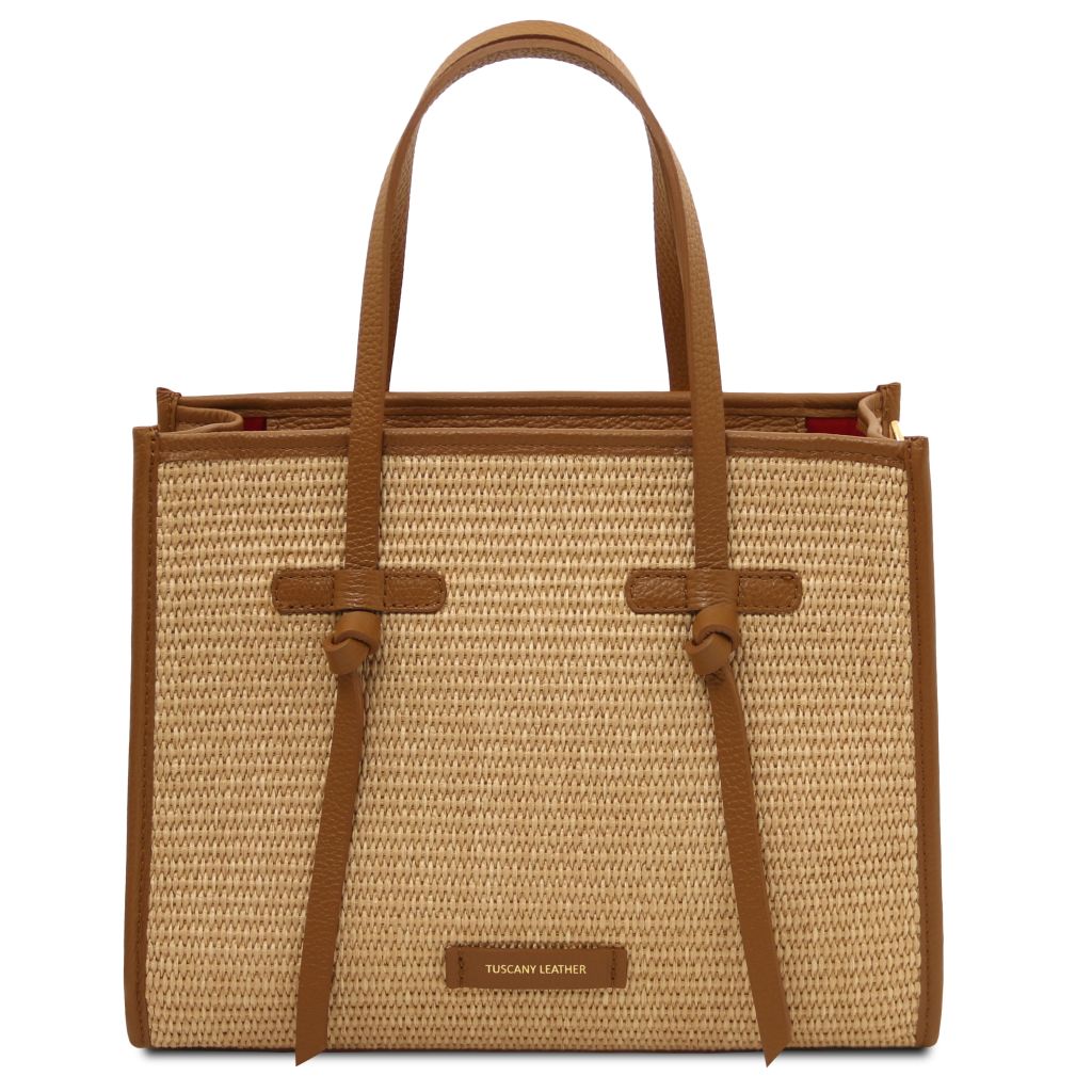 frame-raffia-shoulder-bag-tl142566 - Konjakki