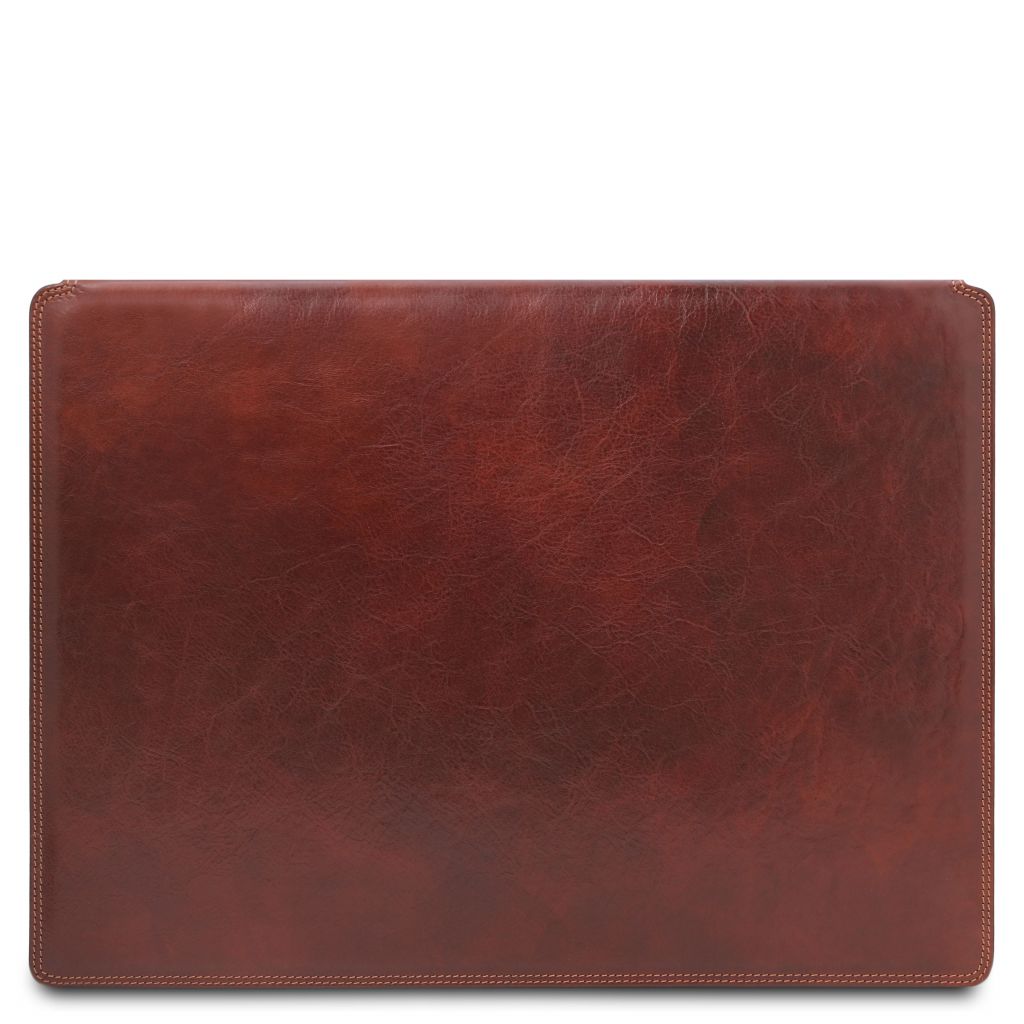 leather-desk-pad-with-inner-compartment-tl142054 - Ruskea