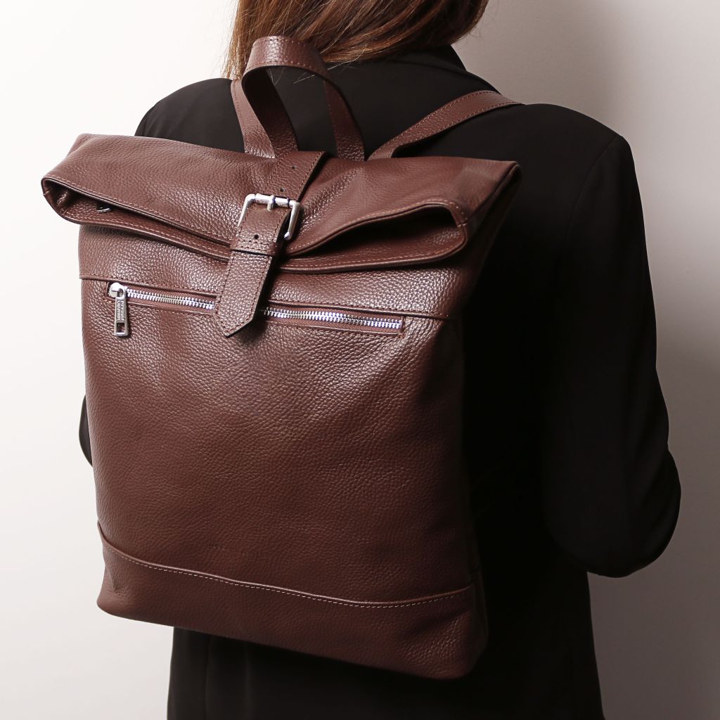 london-soft-leather-backpack-tl142502 - Kahvi - kuva 8