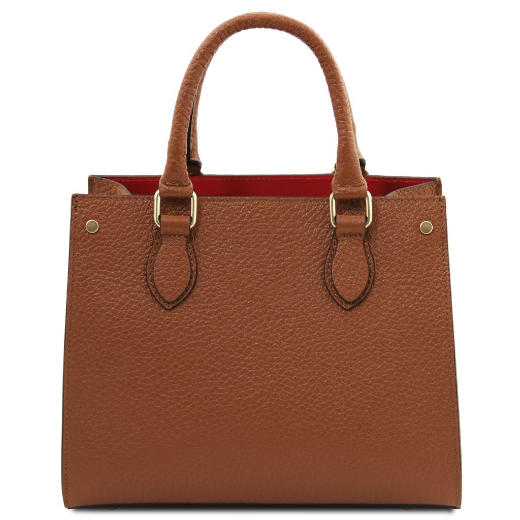 dama-leather-handbag-tl142565 - Konjakki - kuva 3