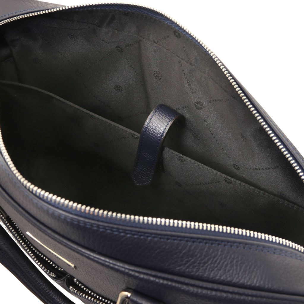 treviso-leather-laptop-briefcase-tl142546 - Tummansininen - kuva 6