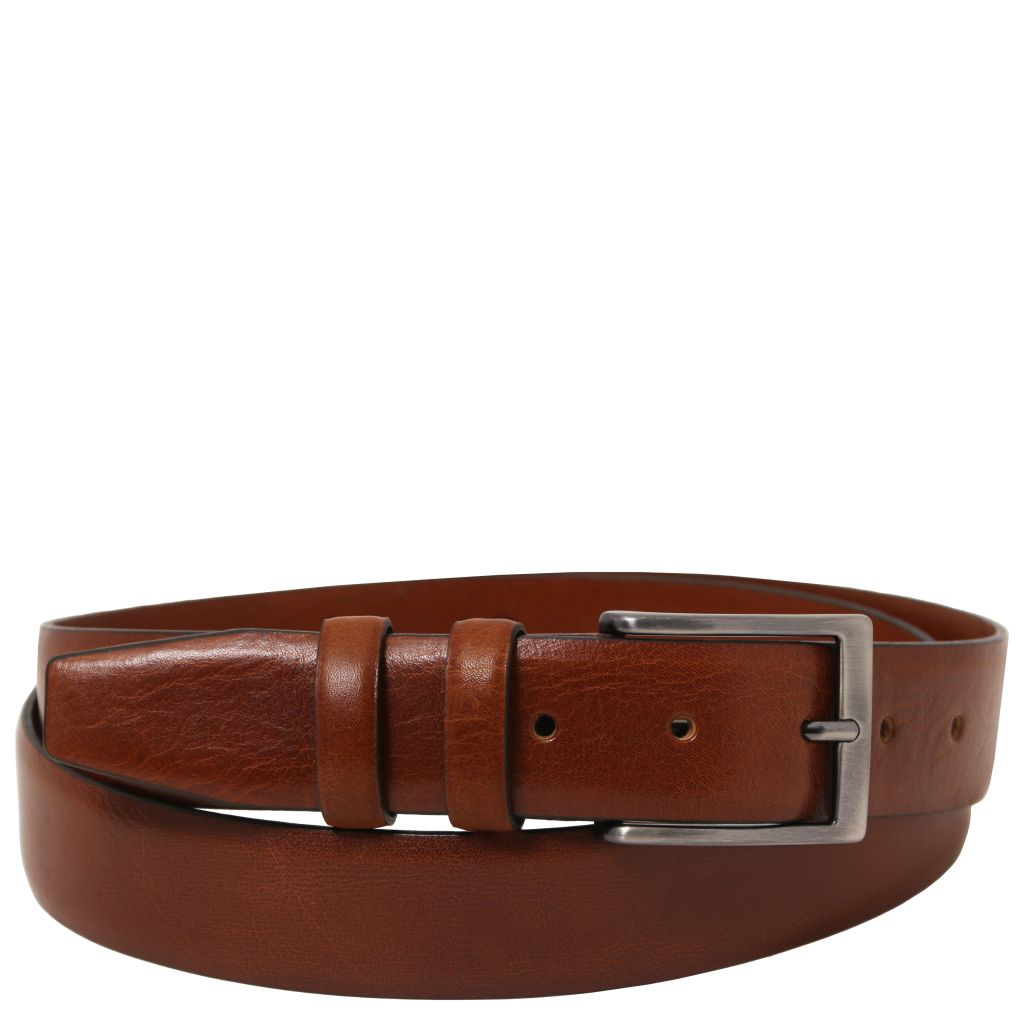 classic-full-grain-leather-belt-35mm-tl142531 - Ruskea
