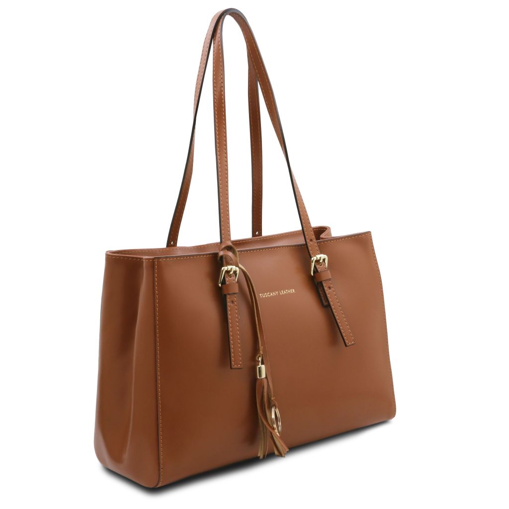 tl-bag-leather-shoulder-bag-tl142037 - Konjakki - kuva 2