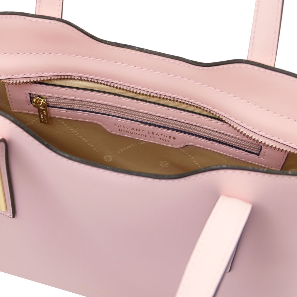 olimpia-leather-tote-small-size-tl141521 - Vaaleanroosa - kuva 5