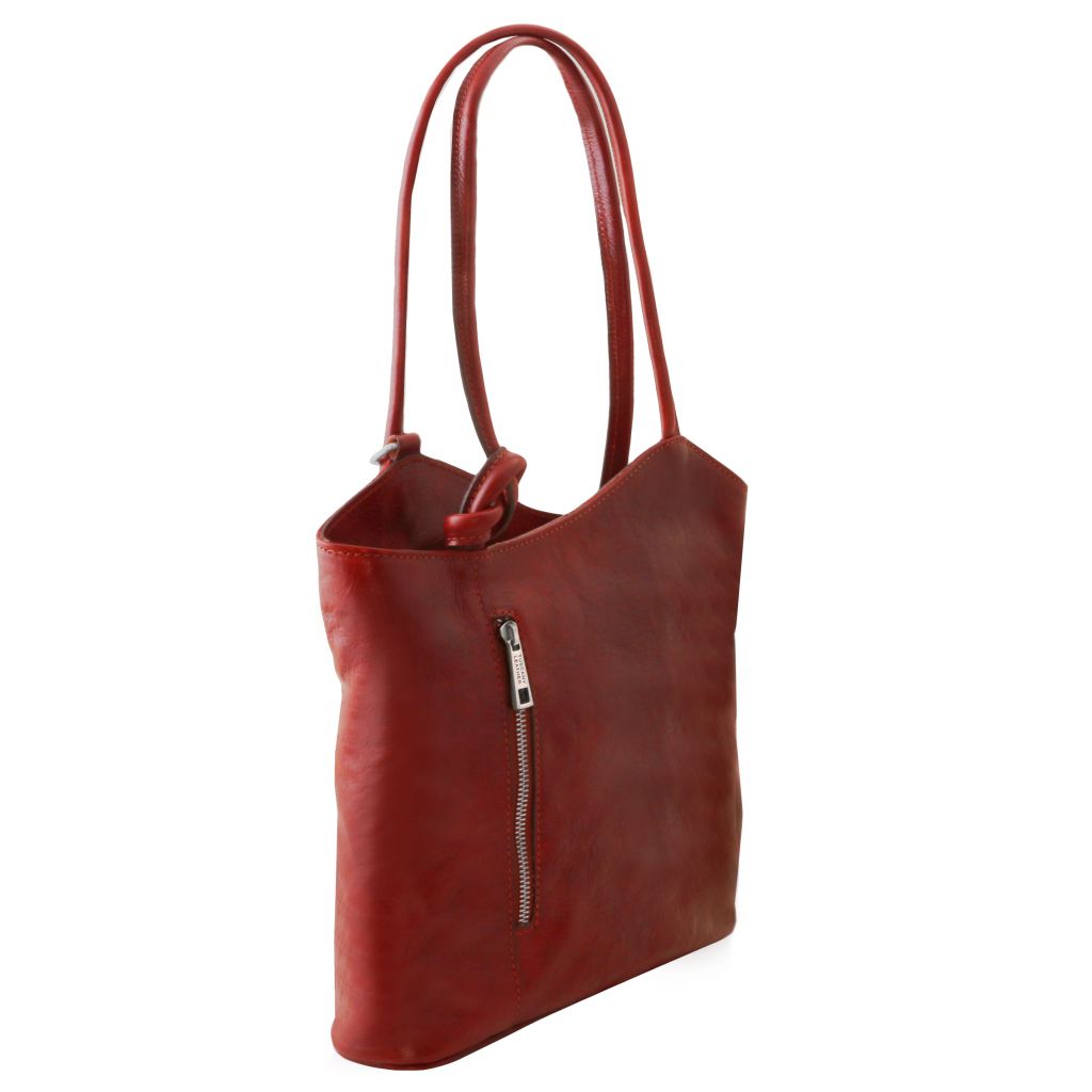 patty-leather-convertible-backpack-shoulderbag-tl141497 - Punainen - kuva 2