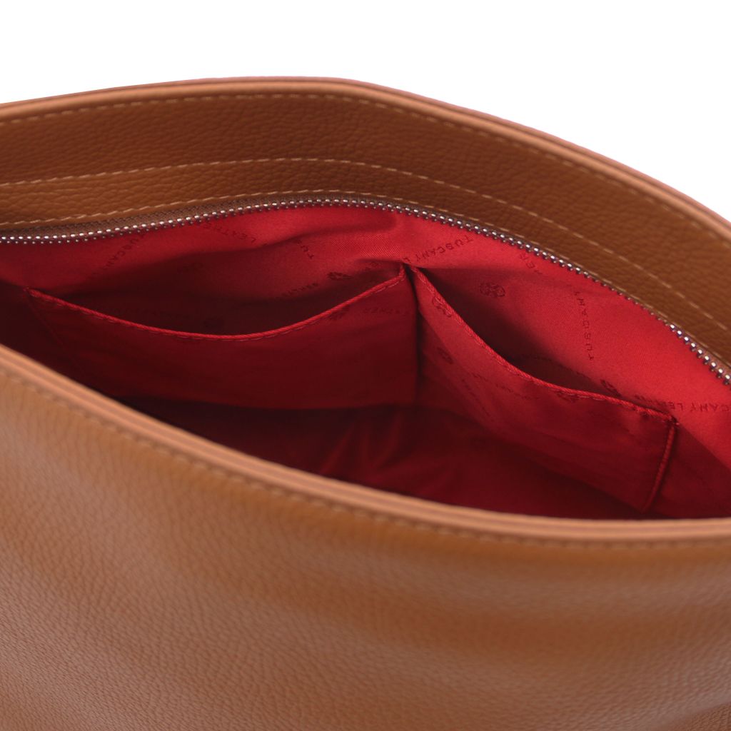 tl-bag-soft-leather-shoulder-bag-tl142087 - Konjakki - kuva 6