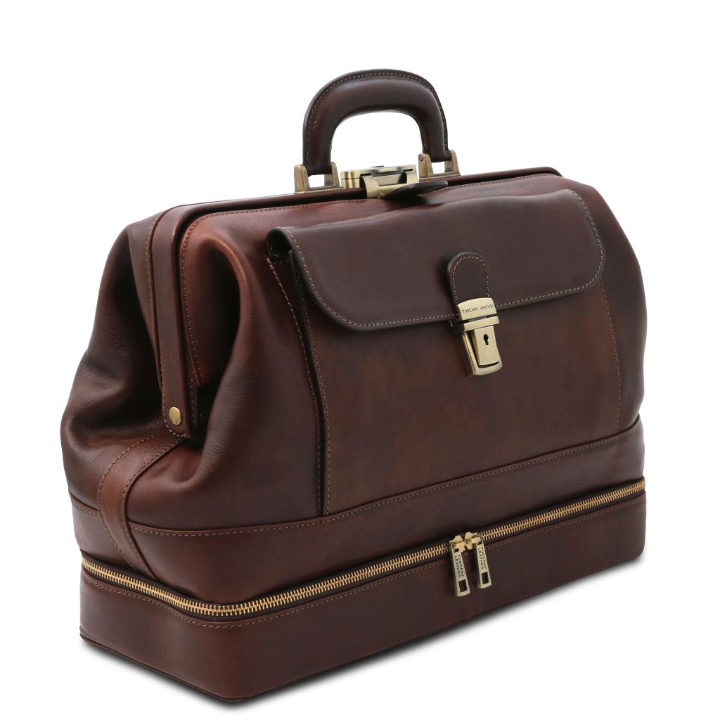 giotto-exclusive-double-bottom-leather-doctor-bag-tl142344 - Tummanruskea - kuva 2