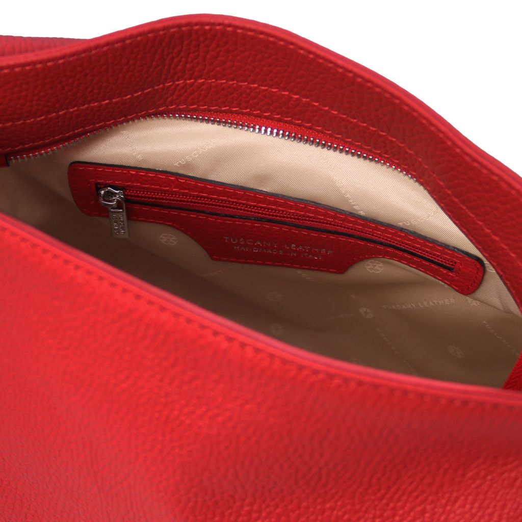 tl-bag-soft-leather-shoulder-bag-tl142087 - Huulipunainen - kuva 5