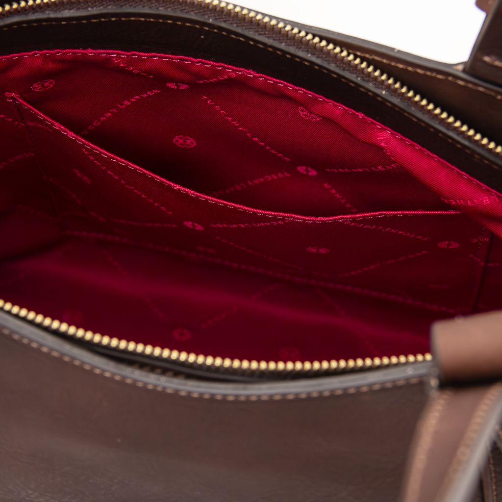 libra-leather-shoulder-bag-tl142562 - Tummanruskea - kuva 7