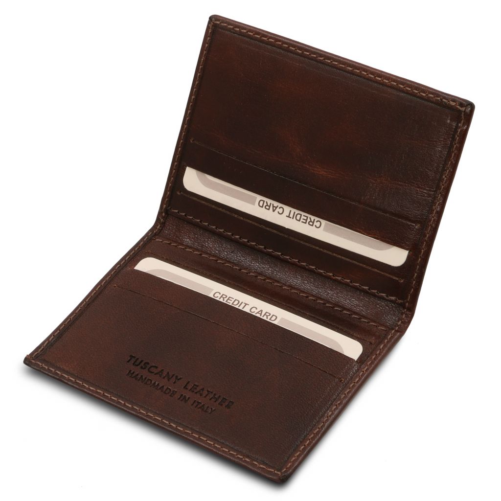 exclusive-leather-card-holder-tl142063 - Tummanruskea - kuva 3