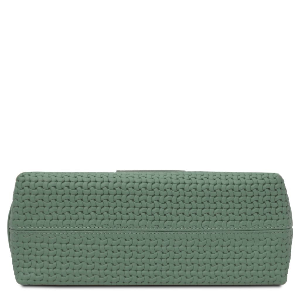 dedalo-woven-printed-leather-shoulder-bag-tl142577 - Vihreä - kuva 4