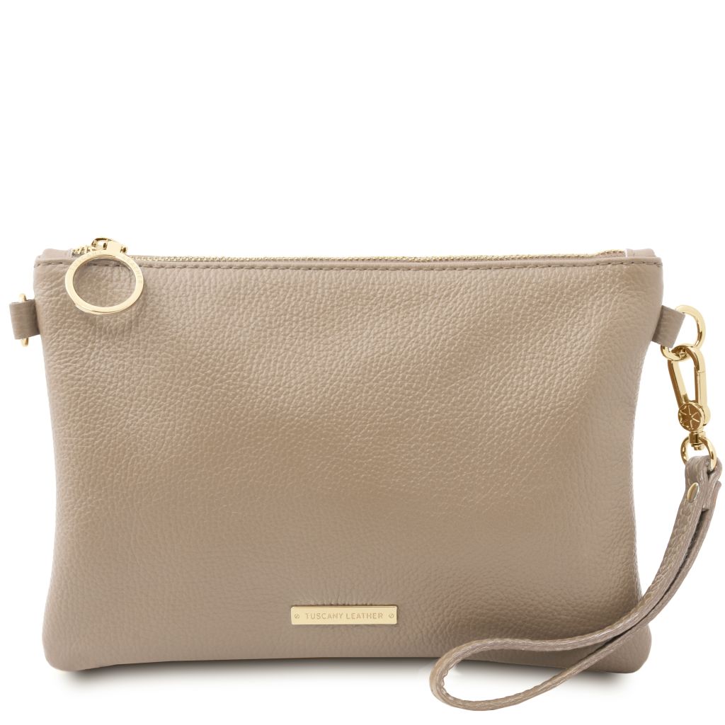 tl-bag-soft-leather-clutch-tl142029 - Vaalea taupe