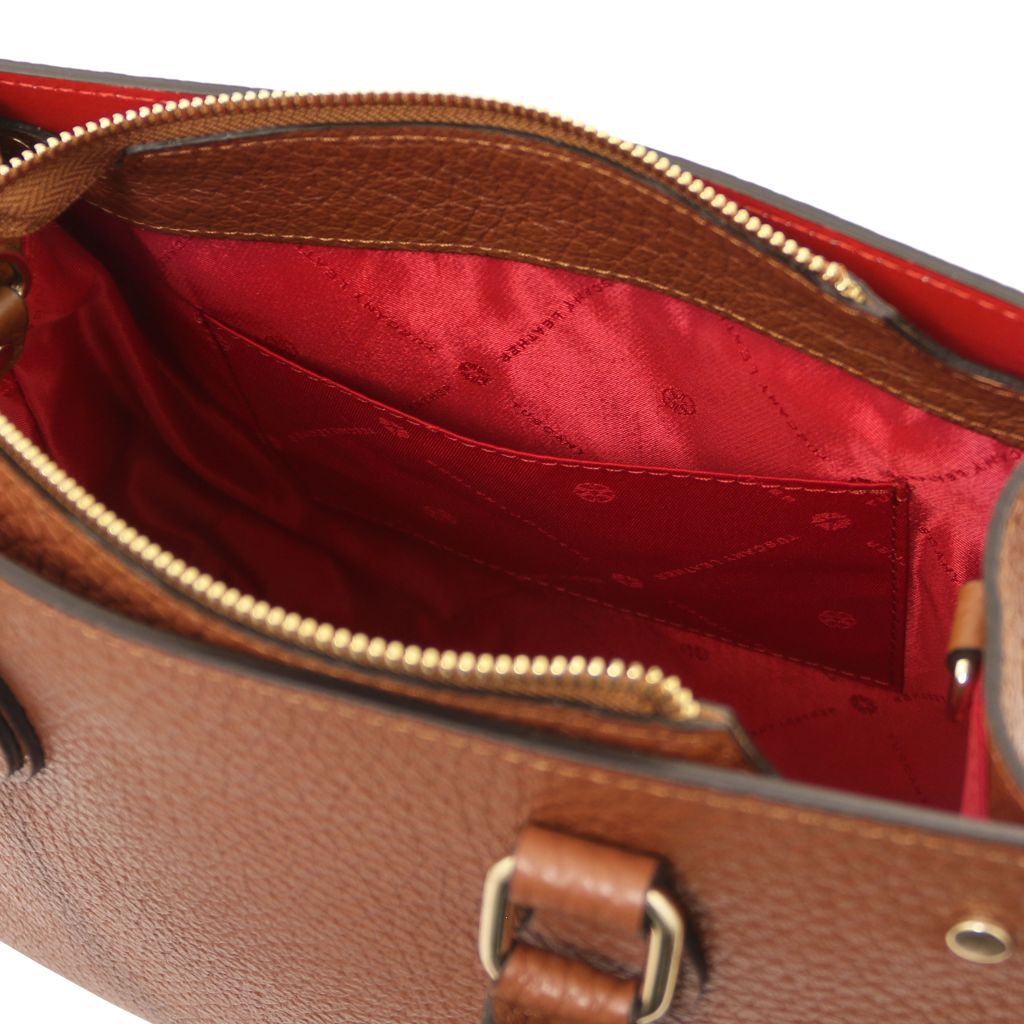 dama-leather-handbag-tl142565 - Konjakki - kuva 7
