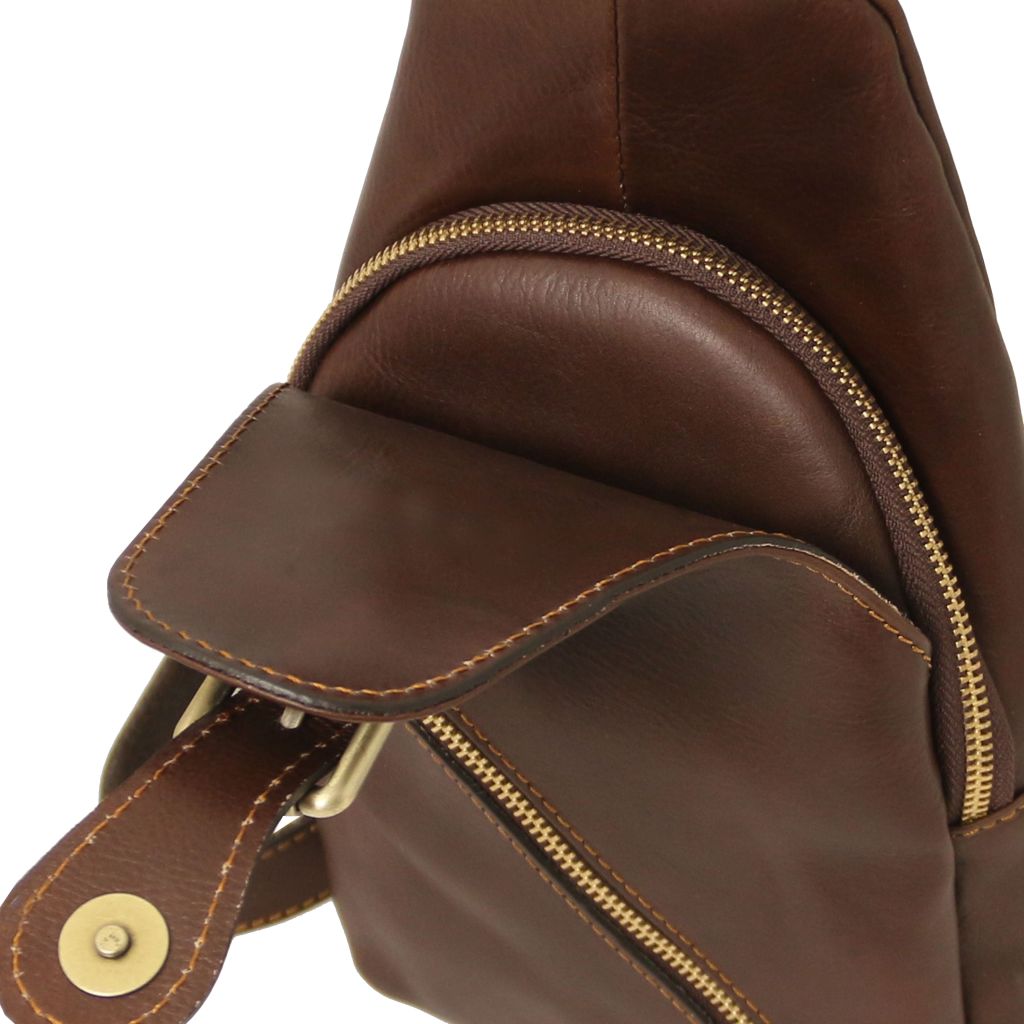 kevin-leather-crossover-bag-tl142423 - Tummanruskea - kuva 4