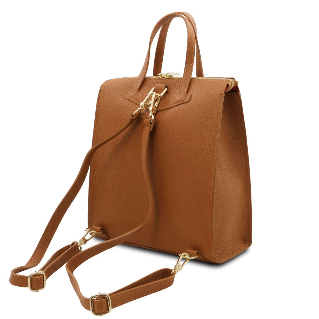 tl-bag-leather-backpack-for-women-tl142211 - Konjakki - kuva 3