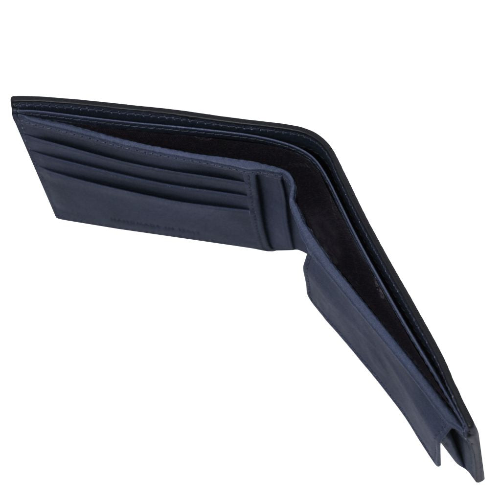 exclusive-2-fold-leather-wallet-for-men-with-coin-pocket-tl142552 - Tummansininen - kuva 4
