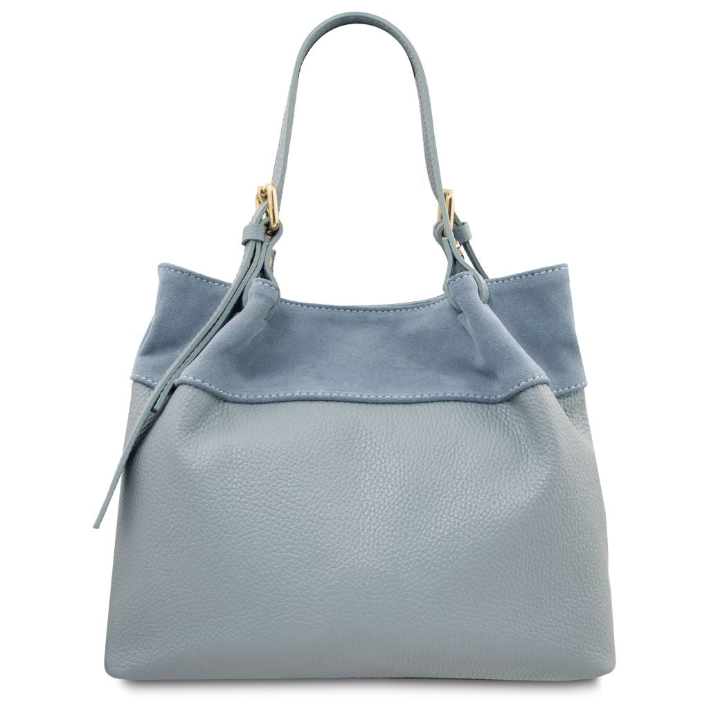 diade-soft-leather-shopping-bag-tl142587 - Vaaleansininen - kuva 3