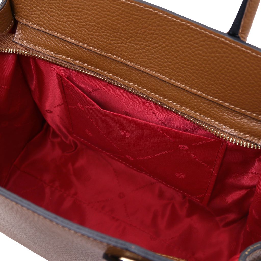 origami-leather-tote-tl142507 - Konjakki - kuva 8