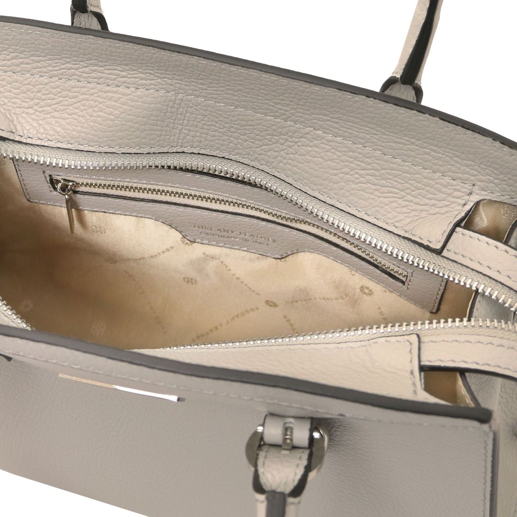 tl-bag-leather-handbag-tl142147 - Light grey - kuva 5