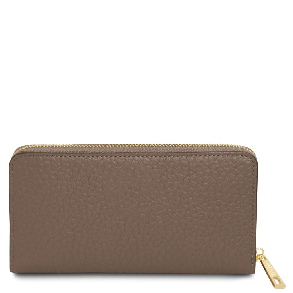 financier-exclusive-zip-around-leather-wallet-tl142494 - Tumma taupe - kuva 3