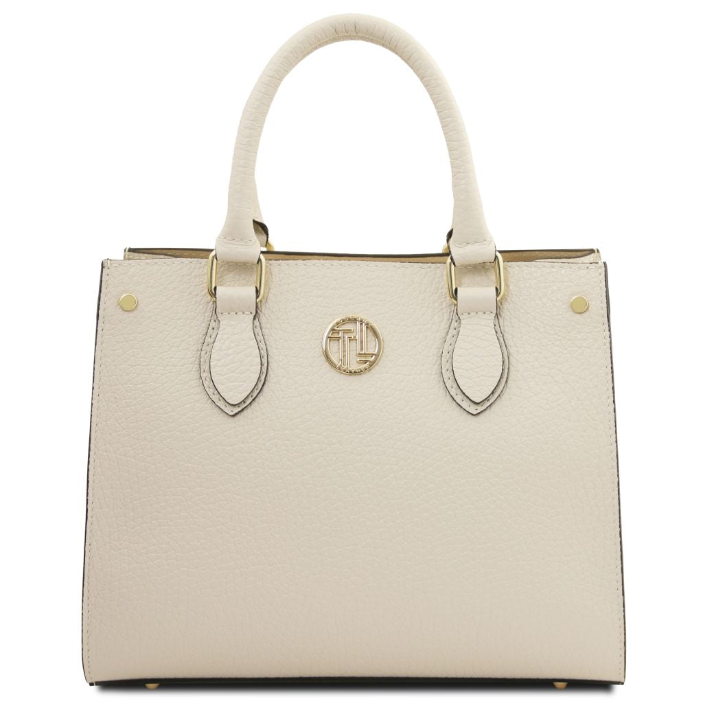 dama-leather-handbag-tl142565 - Beige