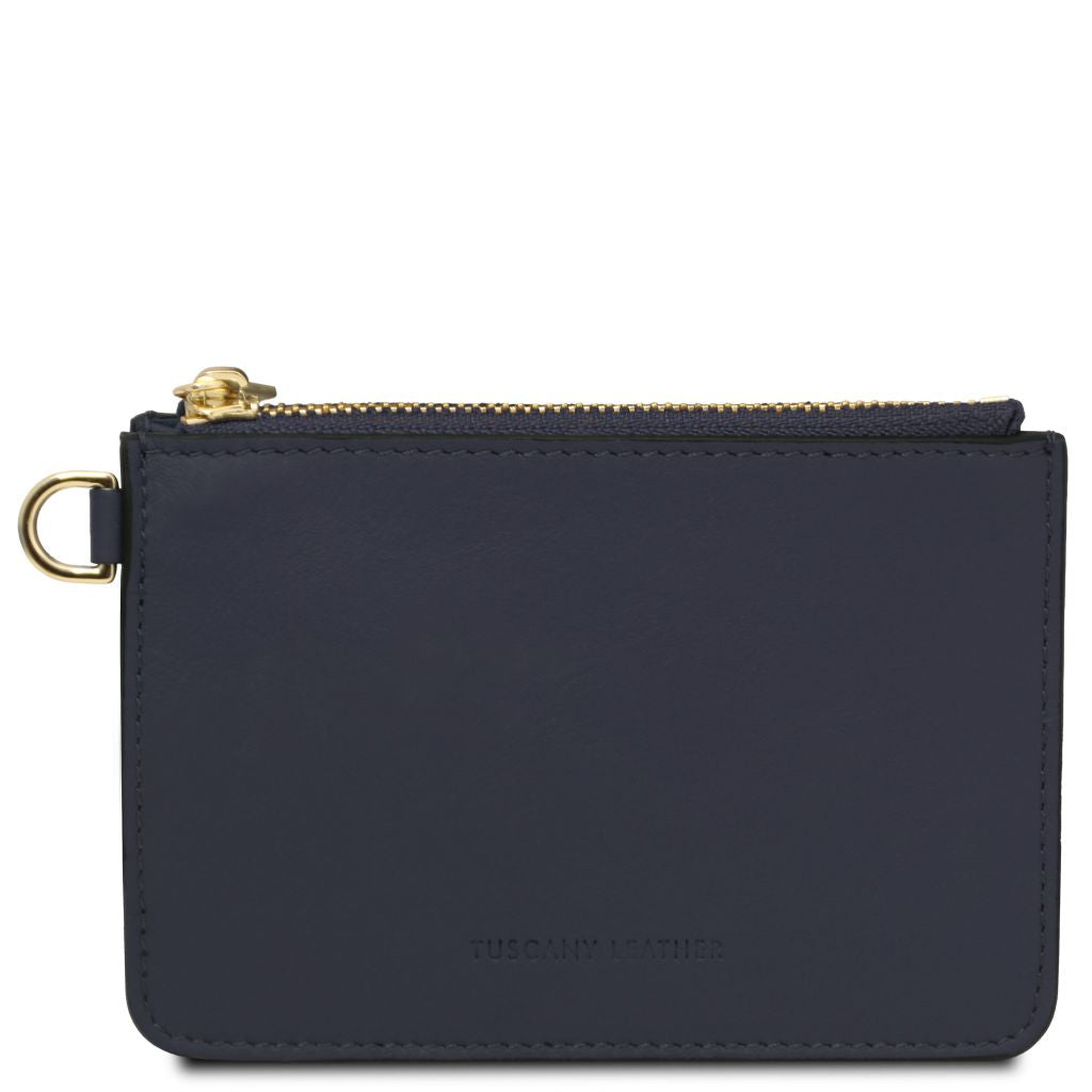 leather-card-holder-with-handle-tl142544 - Tummansininen - kuva 3