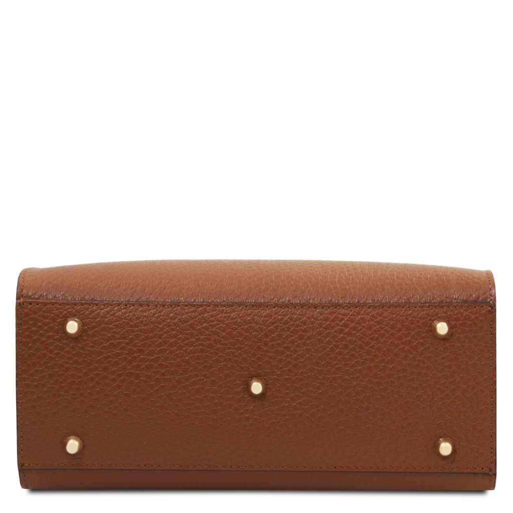 dama-leather-handbag-tl142565 - Konjakki - kuva 4