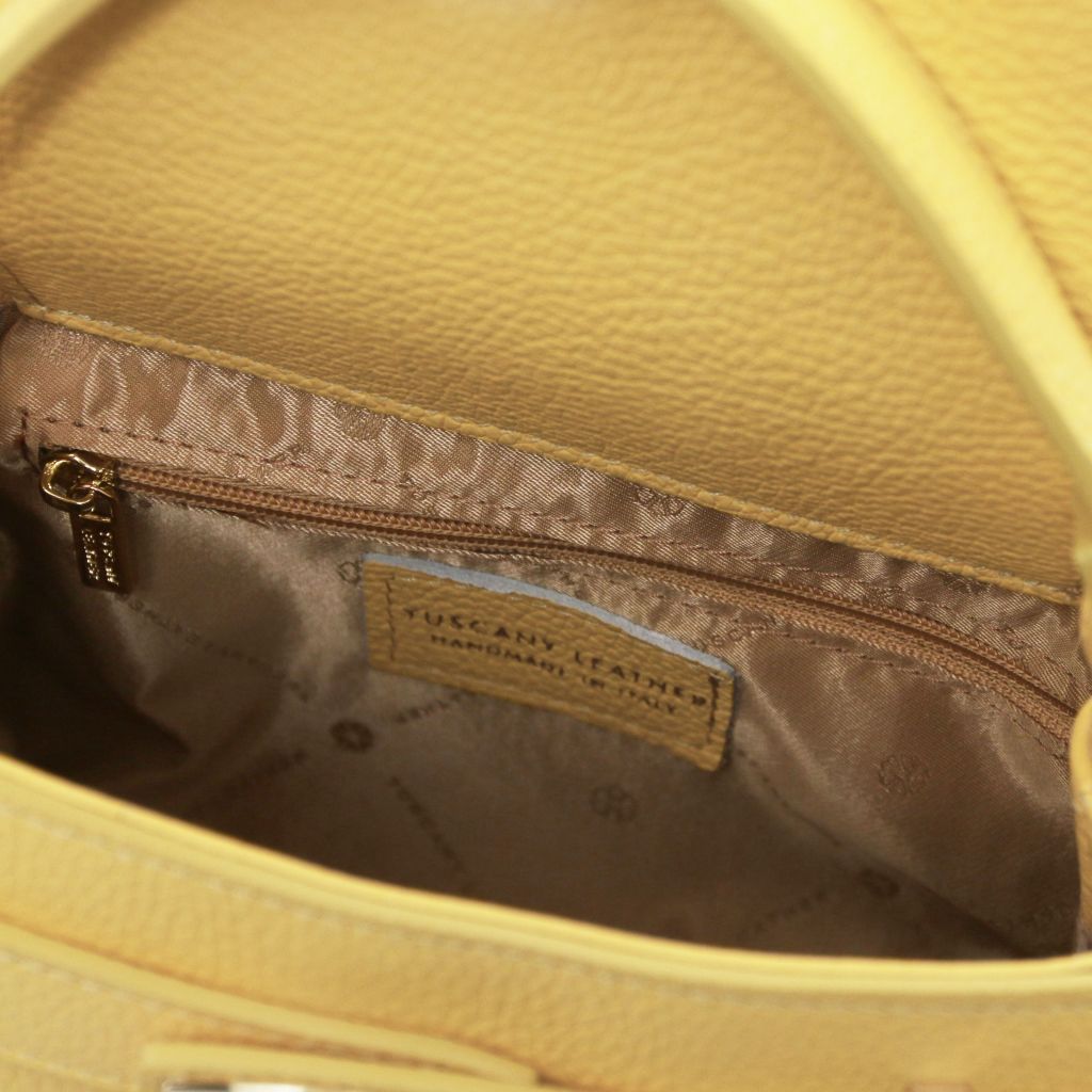 maisy-leather-tote-tl142455 - Pastellinkeltainen - kuva 5