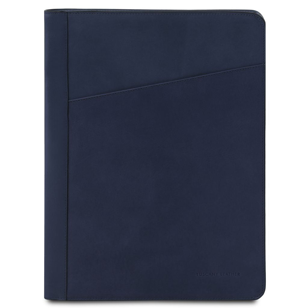 augusto-leather-document-case-with-ring-binder-tl142555 - Tummansininen