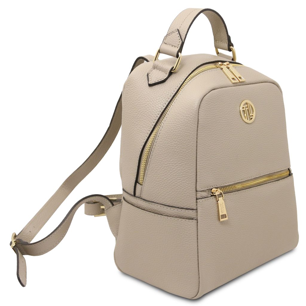 prisma-soft-leather-backpack-tl142483 - Vaalea taupe - kuva 2