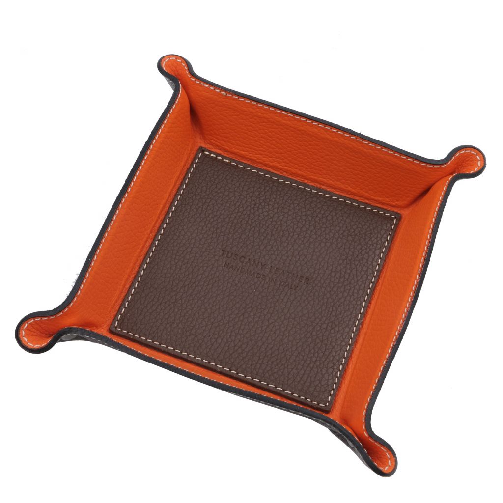 leather-valet-tray-tl142159 - Tummanruskea - kuva 2