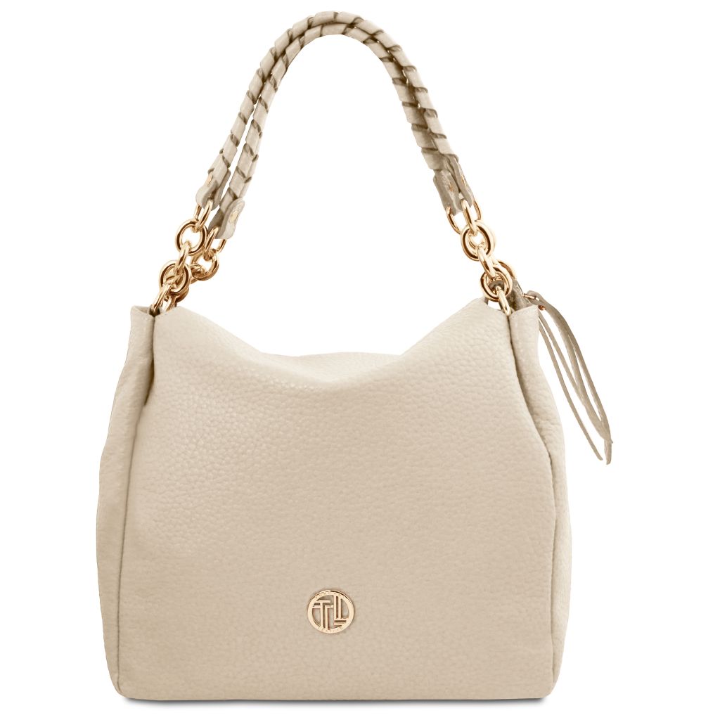 amy-soft-leather-shopping-bag-tl142385 - Beige